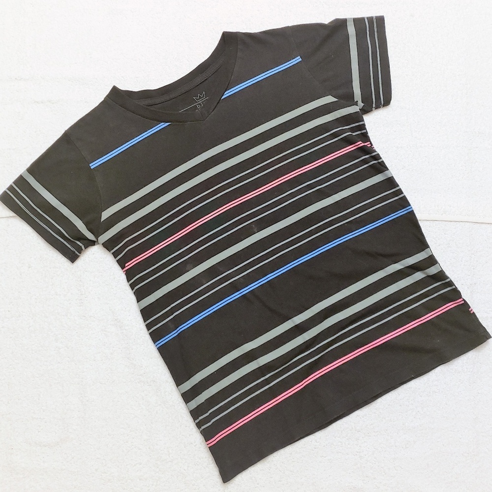 Blue Crown V Neck Tee
